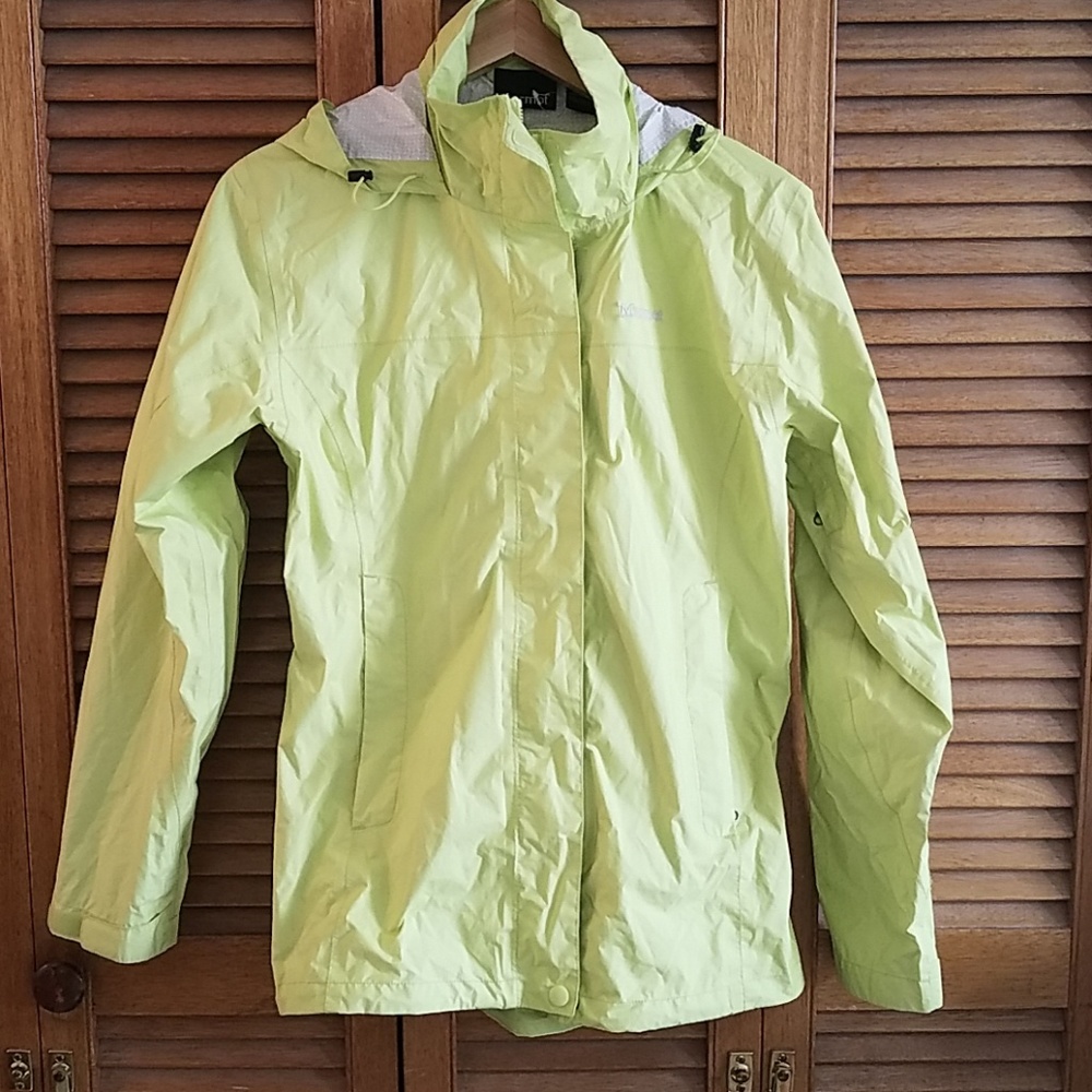 Marmot, waterproof jacket, sz M, yellow